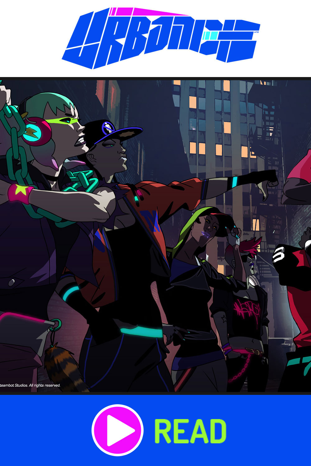 projet-urbance-animation-trailer Urbance webtoon Joël Dos Reis Viegas Steambot